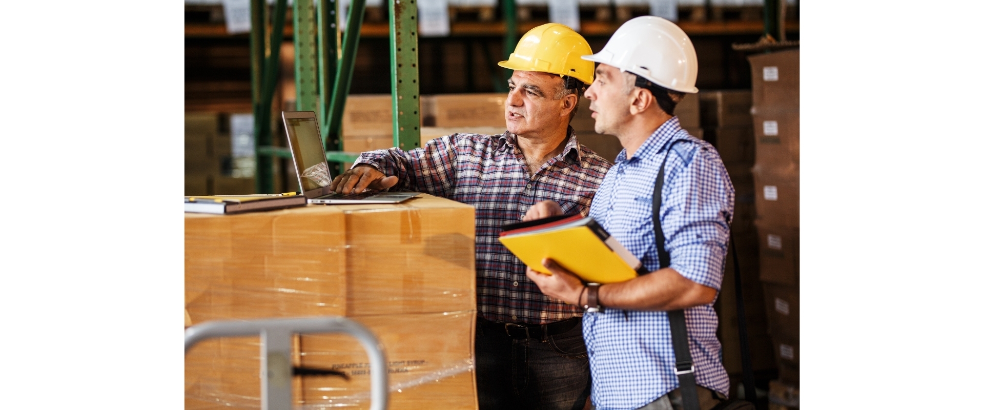 Warehouse team coordinating logistics