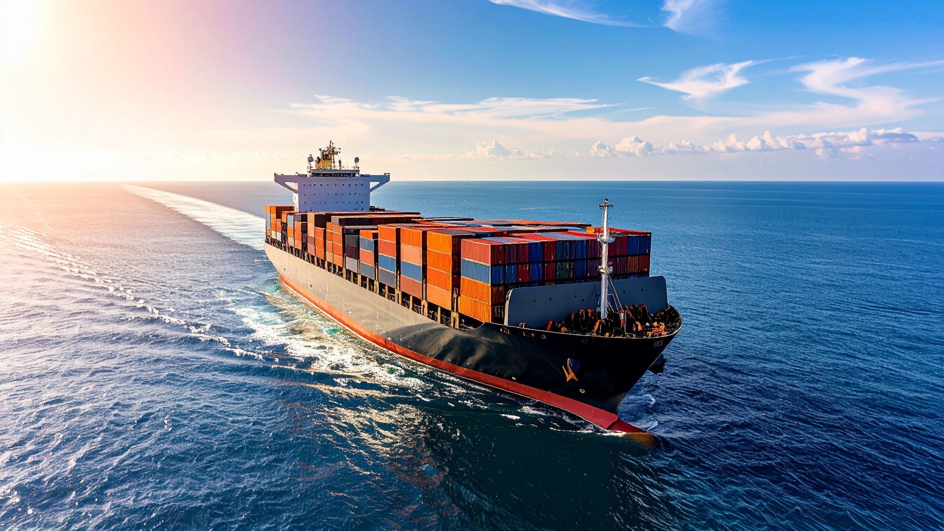Container ship at sea — ACSPL journey